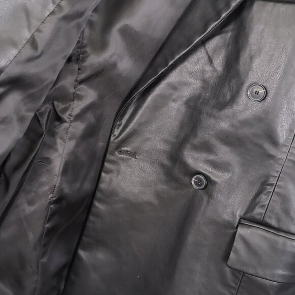 Zara Black Leather Blazer Blazers & Suit Jackets - Picture 6 of 9